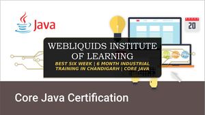 Best six week | 6-month industrial training institute in Chandigarh | Core JAVA