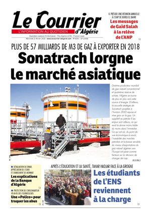 Le Courrier D'Algérie Du Mercredi 21 Février 2018