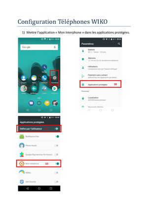 Option avancées Mon Interphone