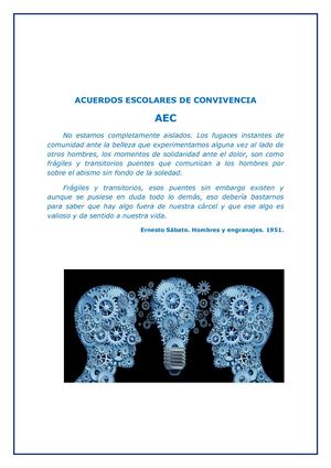 Acuerdos Escolares De Convivencia