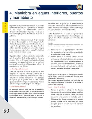 Maniobra en aguas interiores, puertos y mar abierto