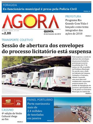 Jornal Agora - Edição 11977 - 22 de Fevereiro de 2018