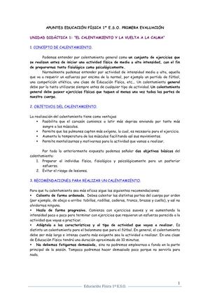 1 E S O EDUCACIÓN FÍSICA