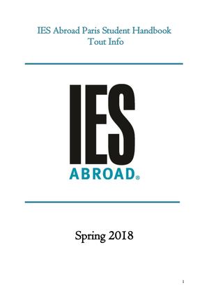 Tout Info Spring 2018