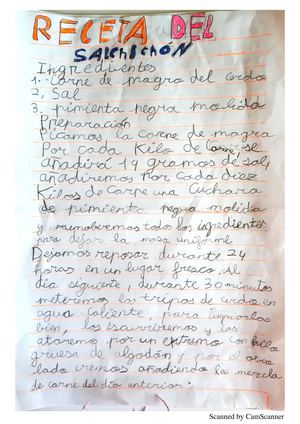 Recetas de Alcaracejos