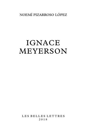 Extrait : Noemi Pizarroso Lopez - Ignace Meyerson