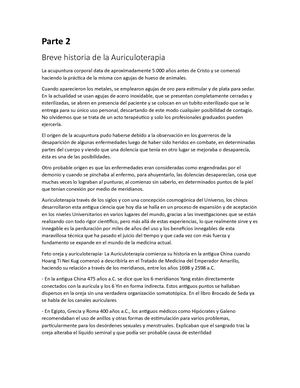 Curso de introducción a la Auriculoterapia - 2. Breve historia de la Auriculoterapia