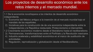 Proyectos económicos de México.