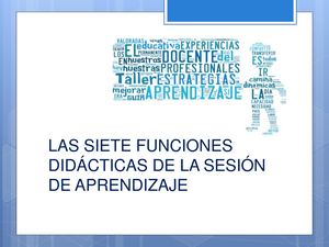 Funciones Didacticas