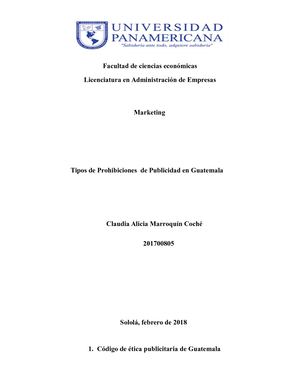 Publicidad que se Prohíbe en Guatemala