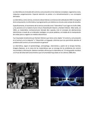 Historia De La Cibernetica