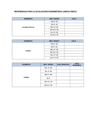 Referencia Para La Evaluacion Goniometrica