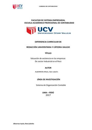 Valuación de Existencias