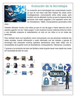 Evolución De La Tecnología