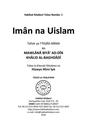 Imân Na Uislam