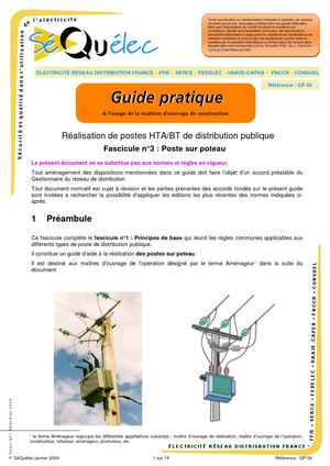 Guide Poteau Electrique