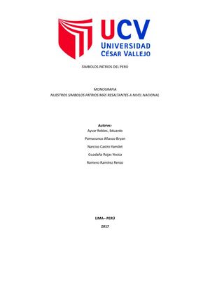 Simbolos Patrios Del Perú