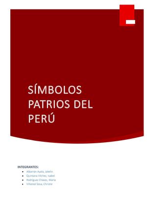 Símbolos Patrios Del Perú – Ucv Cis G10