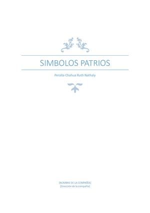 SINBOLOS PATRIOS