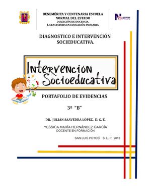 Portafolio Unidad 1  INTERVENCIÓN SOCIOEDUCATIVA