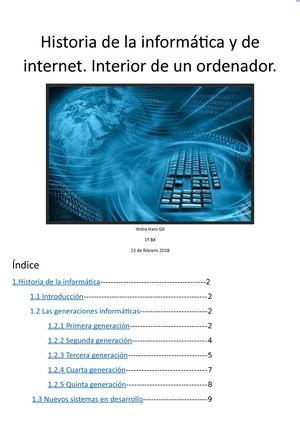 Historia De La Informática Y De Internet