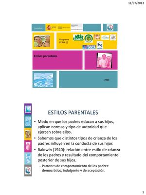 Estilos Parentales