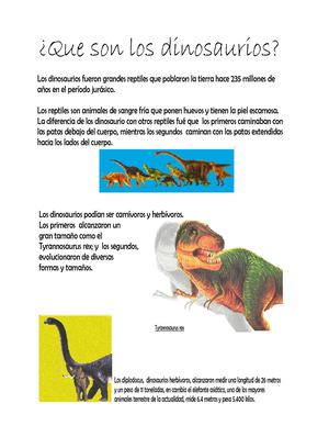 LOS DINOSAURIOS
