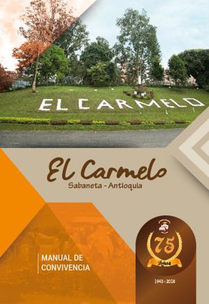 El Carmelo Manual De Convivencia 2018