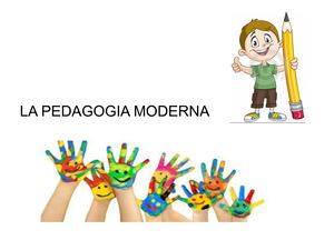 La Pedagogia Moderna