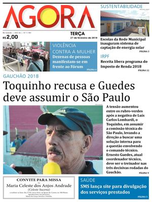 Jornal Agora - Edição 11981 - 27 de Fevereiro de 2018