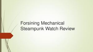 Forsining Skeleton Mechanical Watch Review