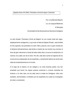 Chambacu Corral De Negros