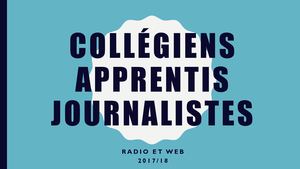 Collégiens Apprentis Journalistes