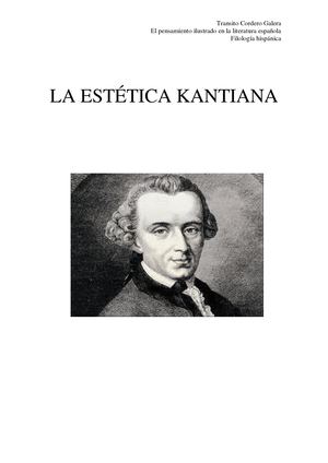 La Estetica Kantiana