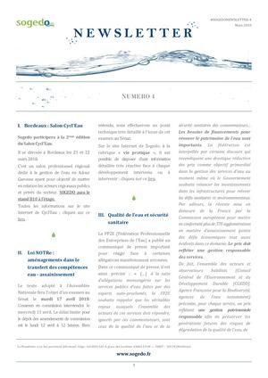 Sogedo Newsletter n°4 06 03 18