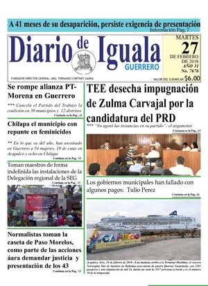 Diario De Iguala Jueves 27 De Febrero De 2018
