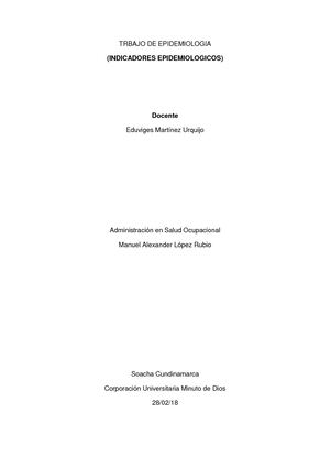 Indicadores Epidemiologicos