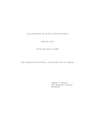 Las Aventuras De Ulises
