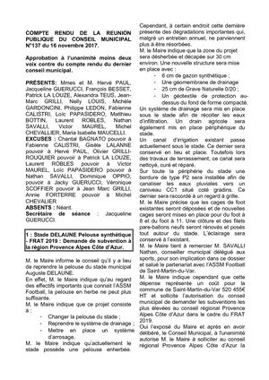 Conseil n°137 Du 16 Novembre 2017