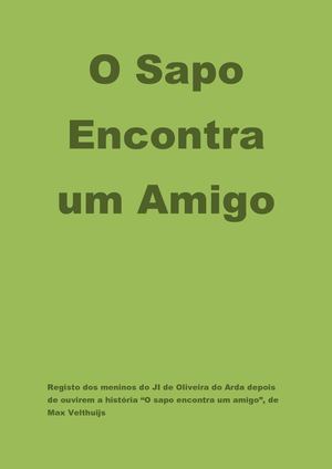 O sapo encontra um amigo