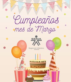 Cumpleaños Mes de Marzo de 2108
