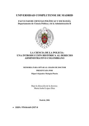 Origen Del Derecho Administrativo Colombiano