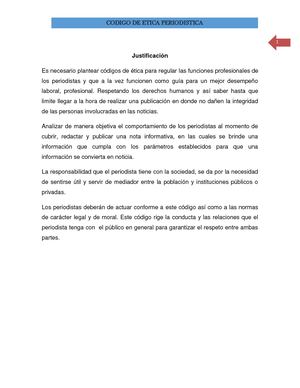 Código De ÉTica Periodistica