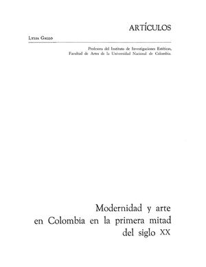 Arte Colombiano Siglo Xx