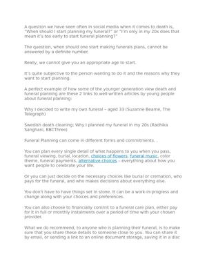 Funeral Plan Comparison