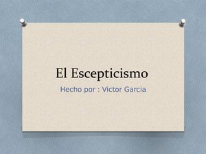 El Escepticismo