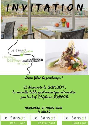 Cocktail dînatoire le SANSOT