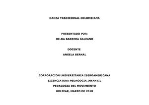 Danza Tradicional Colombiana La Pollera Colora