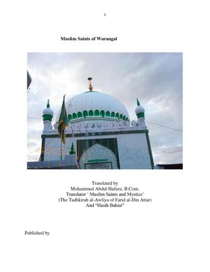 Muslim Saints Of Warangal