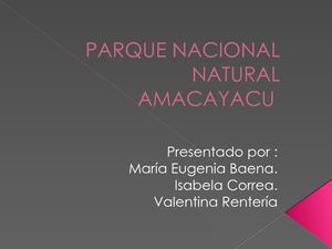 Parque Nacional Natural Amacayacu